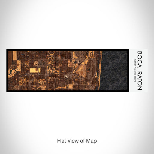 Rendered View of Boca Raton Florida Map on 10oz Stainless Steel Insulated Cup in Ember with Sliding Lid