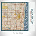 Rendered View of Boca Raton Florida Map on 17oz Stainless Steel Insulated Tumbler in Woodblock Map Style