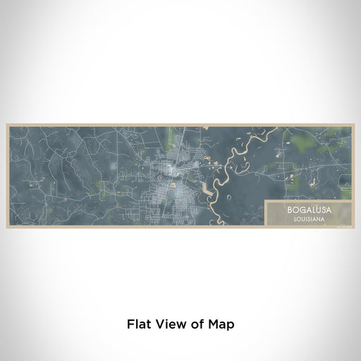 Flat View of Map Custom Bogalusa Louisiana Map Enamel Mug in Afternoon