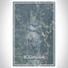 Bogalusa Louisiana Map Print Portrait Orientation in Afternoon Style With Shaded Background