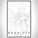 Bogalusa Louisiana Map Print Portrait Orientation in Classic Style With Shaded Background