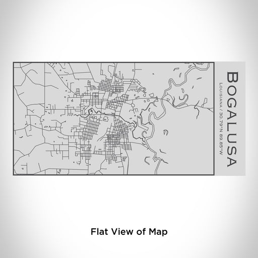 Rendered View of Bogalusa Louisiana Map Engraving on 17oz Stainless Steel Insulated Cola Bottle