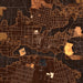 Bogalusa Louisiana Map Print in Ember Style Zoomed In Close Up Showing Details