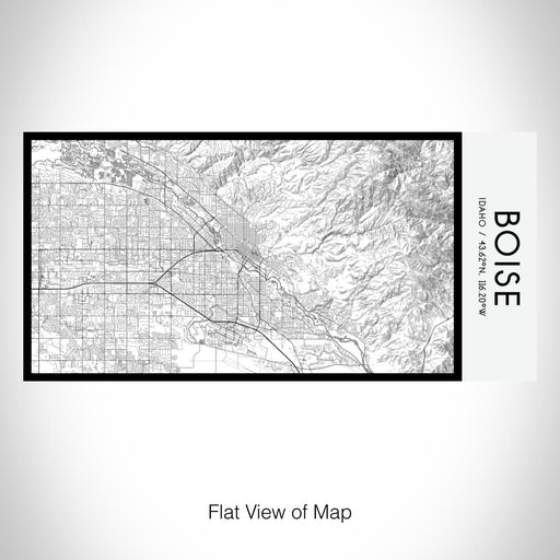 Rendered View of Boise Idaho Map on 17oz Stainless Steel Insulated Bottle with printed classic style map