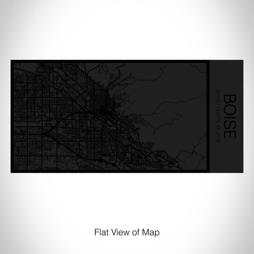 Rendered View of Boise Idaho Map on 17oz Stainless Steel Insulated Cola Bottle in Stainless in Matte Black