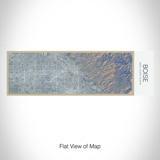 Rendered View of Boise Idaho Map on 10oz Stainless Steel Insulated Cup in Afternoon with Sliding Lid