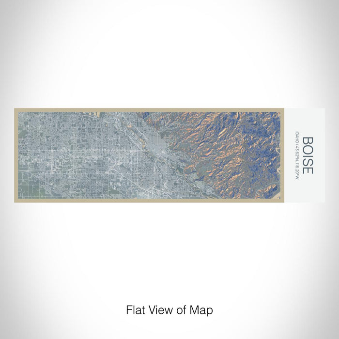 Rendered View of Boise Idaho Map on 10oz Stainless Steel Insulated Cup in Afternoon with Sliding Lid