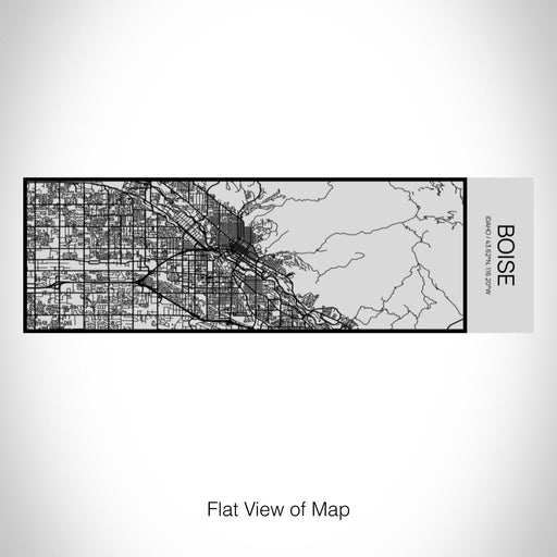 Rendered View of Boise Idaho Map on 10oz Stainless Steel Insulated Cup with Sipping Lid