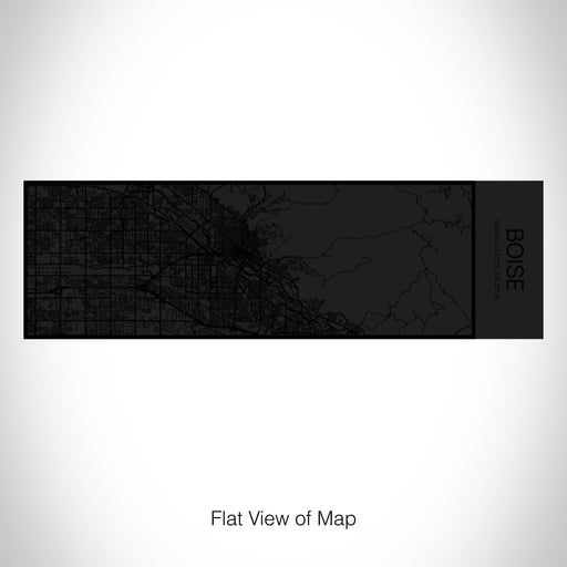 Rendered View of Boise Idaho Map on 10oz Stainless Steel Insulated Cup in Matte Black with Sliding Lid