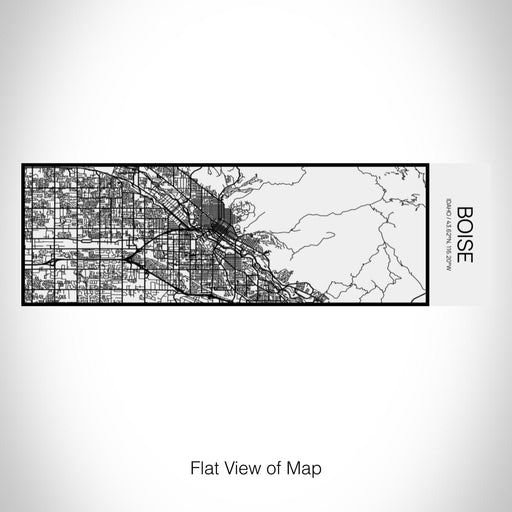 Rendered View of Boise Idaho Map on 10oz Stainless Steel Insulated Cup in Matte White with Sliding Lid