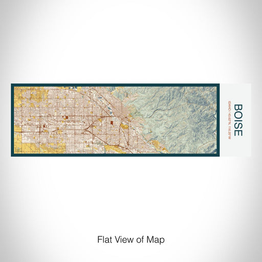 Rendered View of Boise Idaho Map on 10oz Stainless Steel Insulated Cup in Woodblock with Sliding Lid