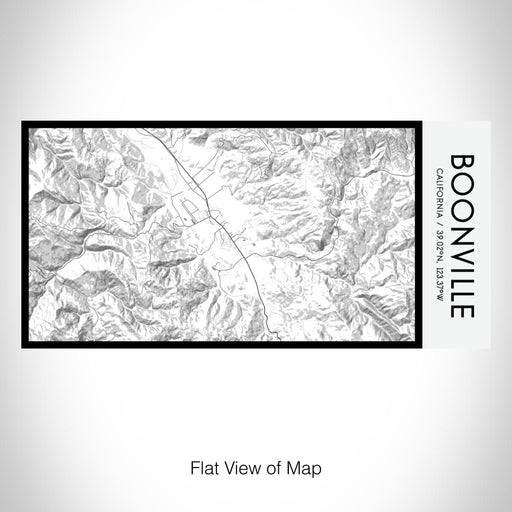 Rendered View of Boonville California Map on 17oz Stainless Steel Insulated Bottle with printed classic style map