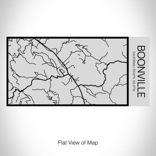 Rendered View of Boonville California Map on 17oz Stainless Steel Insulated Cola Bottle in Stainless