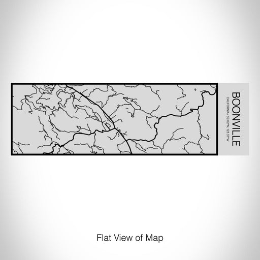 Rendered View of Boonville California Map on 10oz Stainless Steel Insulated Cup with Sipping Lid