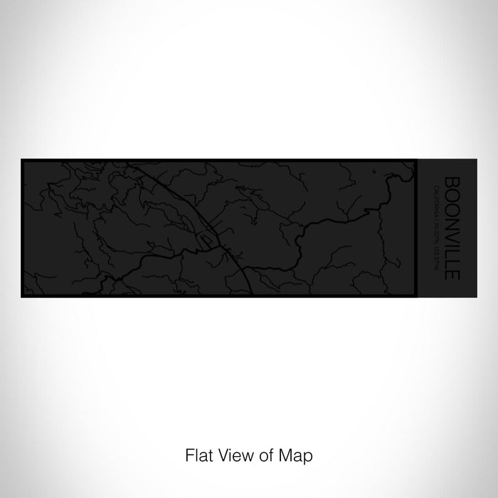 Rendered View of Boonville California Map on 10oz Stainless Steel Insulated Cup in Matte Black with Sliding Lid