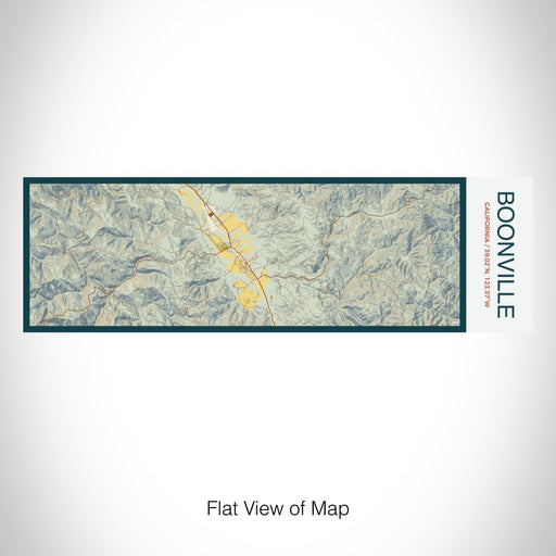 Rendered View of Boonville California Map on 10oz Stainless Steel Insulated Cup in Woodblock with Sliding Lid