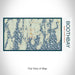 Rendered View of Boothbay Maine Map on 17oz Stainless Steel Insulated Bottle with printed woodblock style map