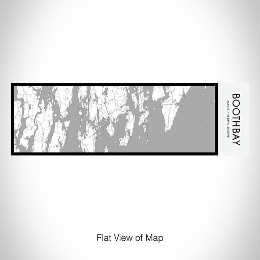 Rendered View of Boothbay Maine Map on 10oz Stainless Steel Insulated Cup in Classic with Sliding Lid
