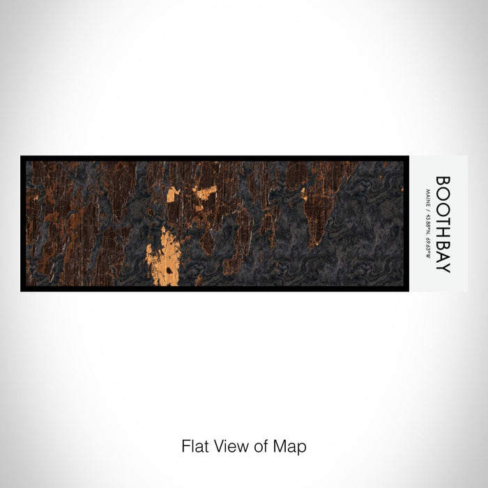 Rendered View of Boothbay Maine Map on 10oz Stainless Steel Insulated Cup in Ember with Sliding Lid