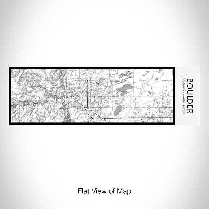 Rendered View of Boulder Colorado Map on 10oz Stainless Steel Insulated Cup in Classic with Sliding Lid