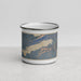 Front View Custom Boulder Lake Wyoming Map Enamel Mug in Afternoon