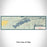 Flat View of Map Custom Boulder Lake Wyoming Map Enamel Mug in Woodblock
