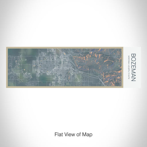 Rendered View of Bozeman Montana Map on 10oz Stainless Steel Insulated Cup in Afternoon with Sliding Lid