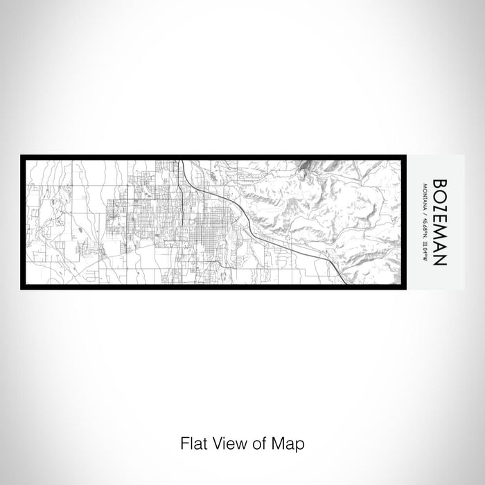 Rendered View of Bozeman Montana Map on 10oz Stainless Steel Insulated Cup in Classic with Sliding Lid