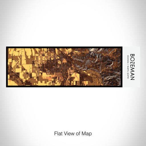 Rendered View of Bozeman Montana Map on 10oz Stainless Steel Insulated Cup in Ember with Sliding Lid