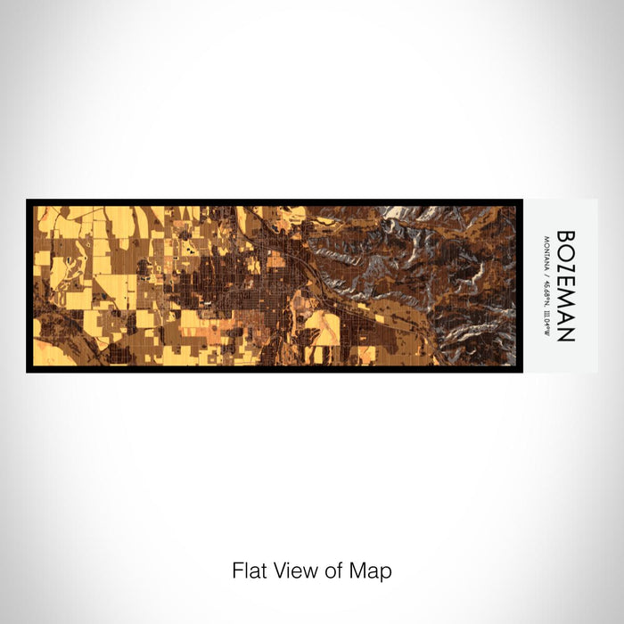 Rendered View of Bozeman Montana Map on 10oz Stainless Steel Insulated Cup in Ember with Sliding Lid