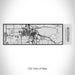 Rendered View of Bozeman Montana Map on 10oz Stainless Steel Insulated Cup with Sipping Lid