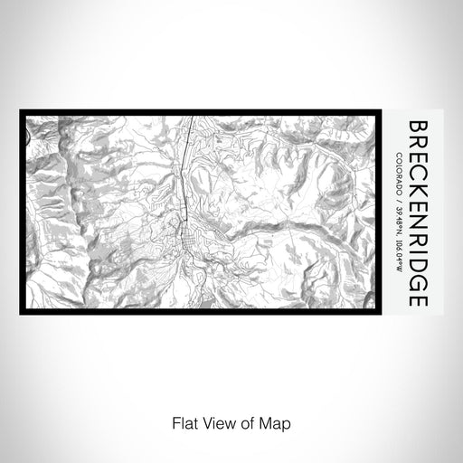 Rendered View of Breckenridge Colorado Map on 17oz Stainless Steel Insulated Bottle with printed classic style map