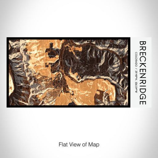 Rendered View of Breckenridge Colorado Map on 17oz Stainless Steel Insulated Bottle with printed ember style map