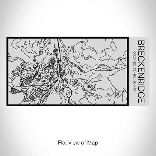 Rendered View of Breckenridge Colorado Map on 17oz Stainless Steel Insulated Cola Bottle in Stainless