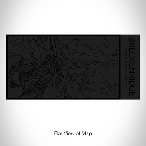 Rendered View of Breckenridge Colorado Map on 17oz Stainless Steel Insulated Cola Bottle in Stainless in Matte Black