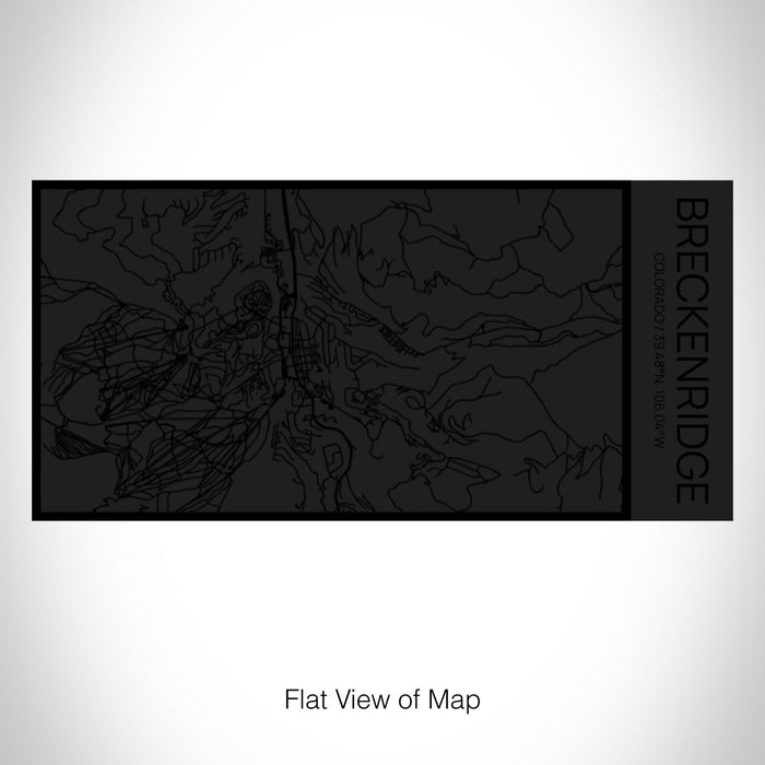 Rendered View of Breckenridge Colorado Map on 17oz Stainless Steel Insulated Cola Bottle in Stainless in Matte Black