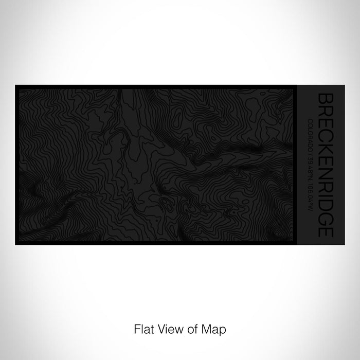 Rendered View of Breckenridge Colorado Map on 17oz Stainless Steel Insulated Cola Bottle in Stainless in Matte Black