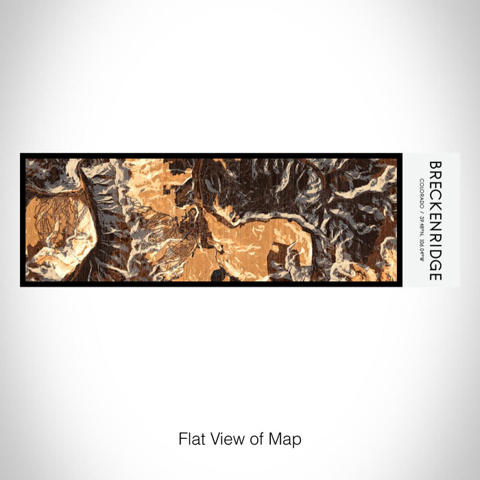 Rendered View of Breckenridge Colorado Map on 10oz Stainless Steel Insulated Cup in Ember with Sliding Lid