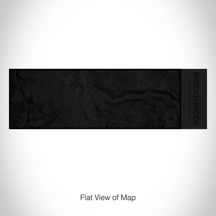 Rendered View of Breckenridge Colorado Map on 10oz Stainless Steel Insulated Cup in Matte Black with Sliding Lid