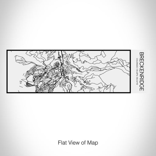 Rendered View of Breckenridge Colorado Map on 10oz Stainless Steel Insulated Cup in Matte White with Sliding Lid