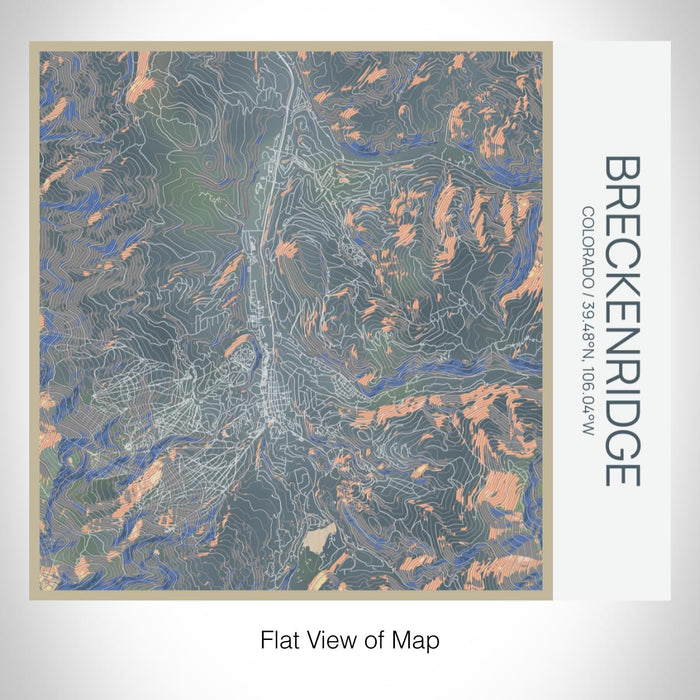 Rendered View of Breckenridge Colorado Map on 17oz Stainless Steel Insulated Tumbler in Afternoon Map Style