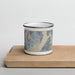 Front View Custom Bremerton Washington Map Enamel Mug in Afternoon on Cutting Board