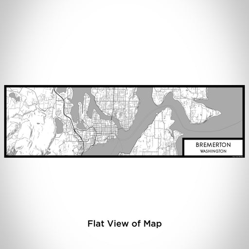 Flat View of Map Custom Bremerton Washington Map Enamel Mug in Classic