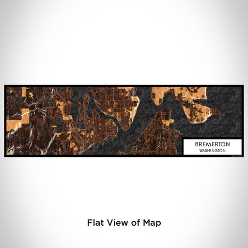 Flat View of Map Custom Bremerton Washington Map Enamel Mug in Ember