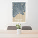 24x36 Bridgeport Connecticut Map Print Portrait Orientation in Afternoon Style Behind 2 Chairs Table and Potted Plant
