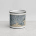 Front View Custom Bridgeport Connecticut Map Enamel Mug in Afternoon