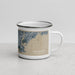 Right View Custom Bridgeport Connecticut Map Enamel Mug in Afternoon
