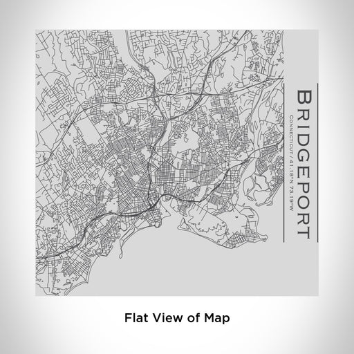 Rendered View of Bridgeport Connecticut Map Engraving on 17oz Stainless Steel Insulated Tumbler