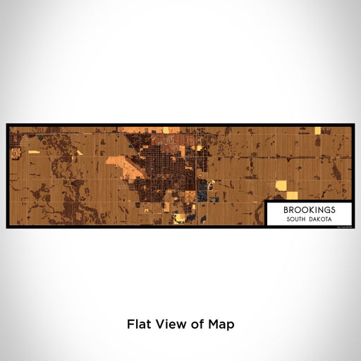 Flat View of Map Custom Brookings South Dakota Map Enamel Mug in Ember