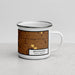 Right View Custom Brookings South Dakota Map Enamel Mug in Ember